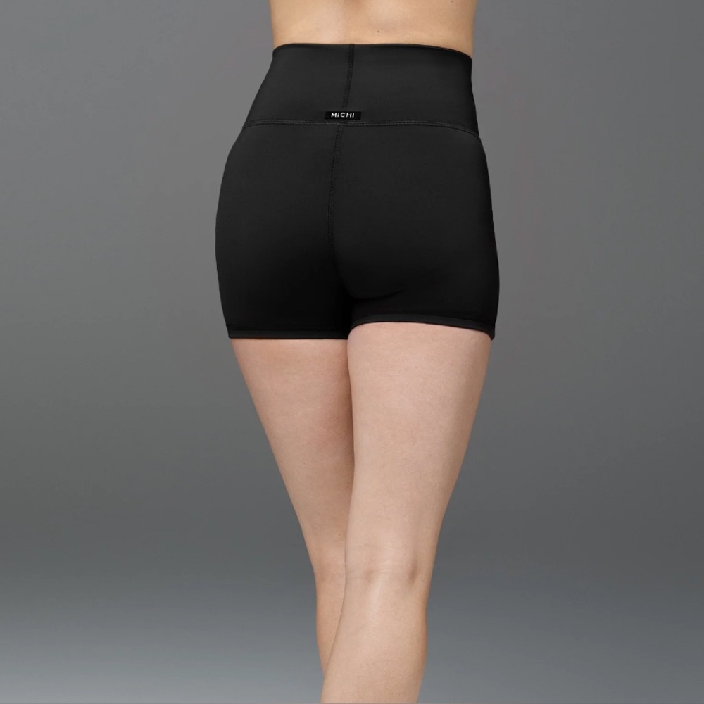 Women's Black High-Waisted Shorts